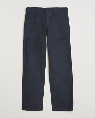 orSlow Regular Fit Original Sateen Fatigue Pants Navy – Bleu