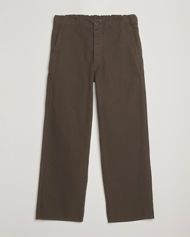 orSlow Wide Fit French Work Pants Coffee Brown – Marron