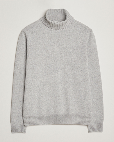 Morgano Wool/Cashmere Heavy Knit Rollneck Light Grey – Gris