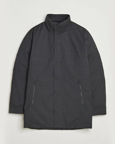 Scandinavian Edition Axis Loro Piana Padded Coat Dark Grey Melange – Gris