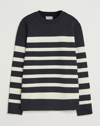 S.N.S. Herning Given Wool Crew Neck Navy/White – Multicolore
