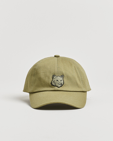 Maison Kitsuné Tonal Fox Head Cap Laurel Green – Vert