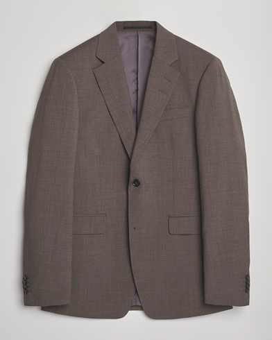 Tiger of Sweden Justin Wool Suit Blazer Mud – Marron