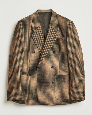 Tiger of Sweden Jeen Swedish Wool Dogtooth Blazer Brown Olive – Marron