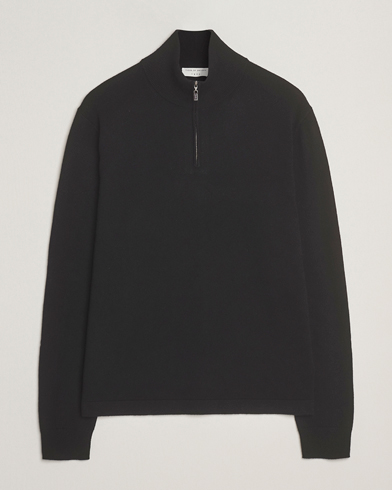 Tiger of Sweden Travis Wool/Cashmere Half Zip Black – Noir