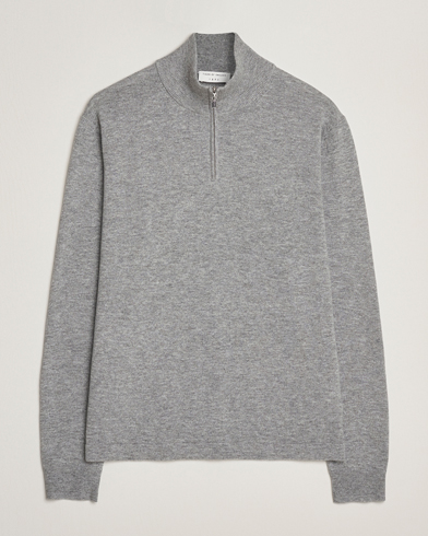 Tiger of Sweden Travis Wool/Cashmere Half Zip Light Grey Melange – Gris