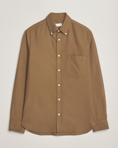 Tiger of Sweden Bjorn Brushed Twill Shirt Old Wolf – Vert