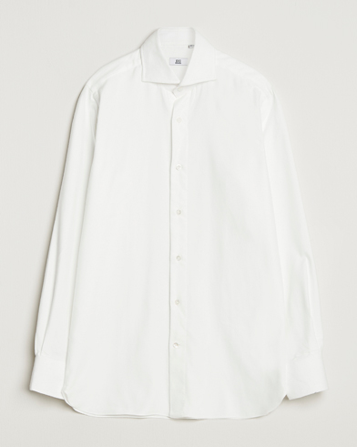 100Hands Herringbone Flannel Cut Away Shirt White – Blanc