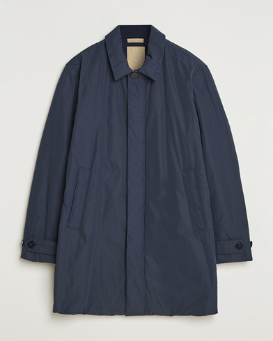 Woolrich Peached Primaloft Padded Carcoat Melton Blue – Bleu