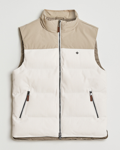 Morris Catton Puffer Vest Off White – Blanc