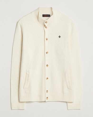Morris Hertford Button Cardigan Off White – Blanc