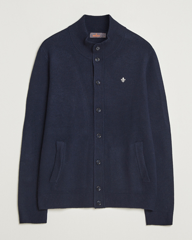 Morris Hertford Button Cardigan Navy – Bleu