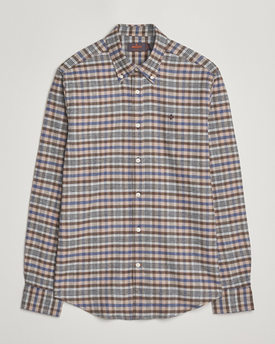Morris Flannel Check Shirt Brown – Marron