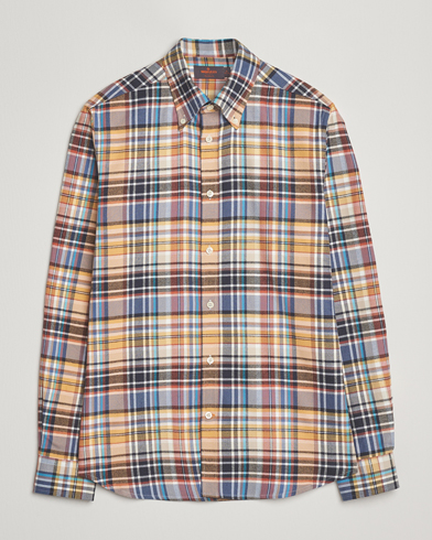 Morris Happy Tartan Check Shirt Yellow – Jaune