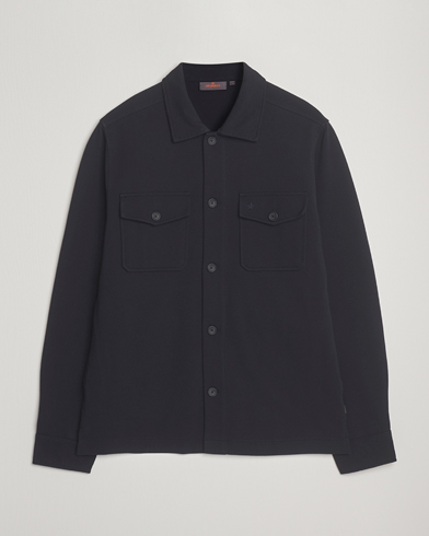 Morris Andrew Jersey Overshirt Navy – Bleu