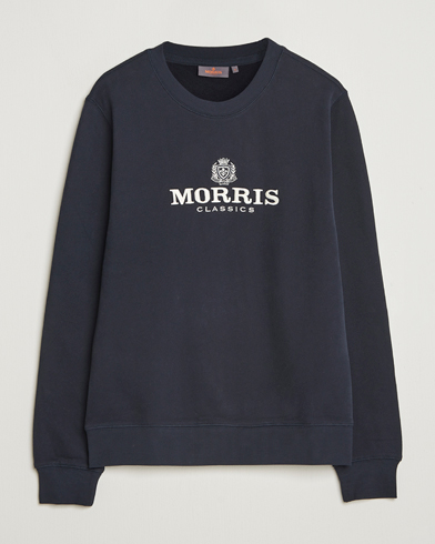 Morris Brian Logo Sweatshirt Navy – Bleu
