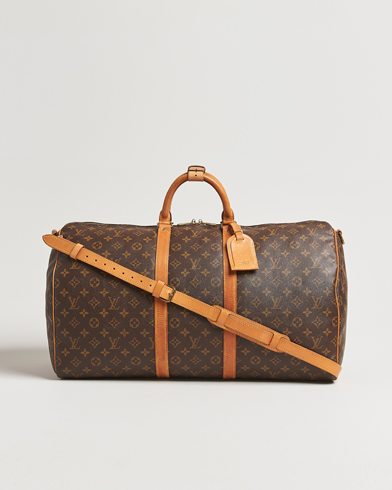 Louis Vuitton Pre-Owned Keepall Bandoulière 55 Monogram – Marron
