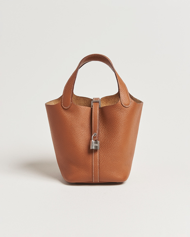 Hermès Pre-Owned Picotin Lock 18 Gold – Marron