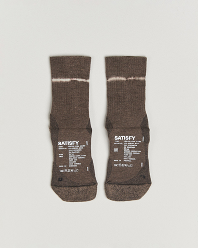 Satisfy Tie Dye Merino Tube Socks Falcon – Marron