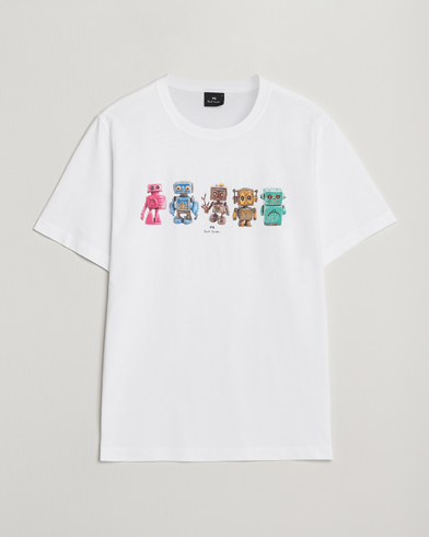 PS Paul Smith Robots Crew Neck T-Shirt White – Blanc
