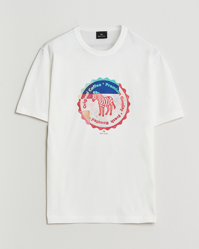 PS Paul Smith Zebra Bottle Top Crew Neck T-Shirt White – Blanc