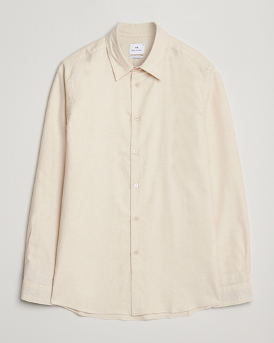 PS Paul Smith Brushed Cotton/Wool Shirt Off White – Beige