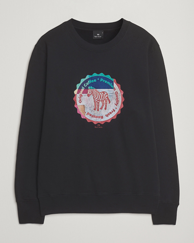 PS Paul Smith Zebra Bottle Top Crew Neck Sweatshirt Black – Noir