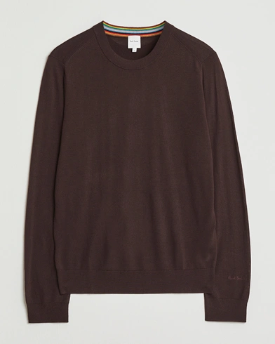 Paul Smith Merino Knitted Sweater Dark Brown – Marron