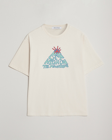 District Vision California Cotton T-Shirt Vintage White – Blanc