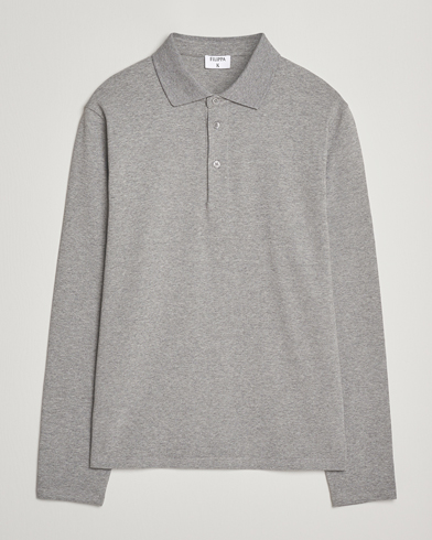 Filippa K Luke Lycra Polo Shirt Mid Grey Melange – Gris
