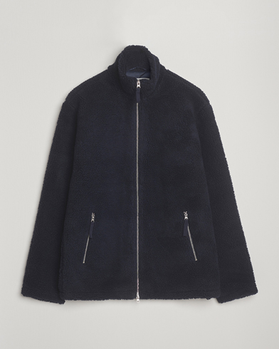 A Day's March Acton Fleece Jacket Navy – Bleu