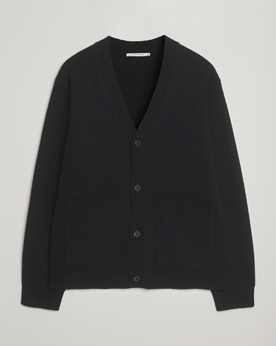A Day's March Jarrow Lambswool Cardigan Black – Noir