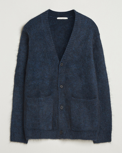 A Day's March Jarrow Mohair Cardigan Indigo Blue – Bleu