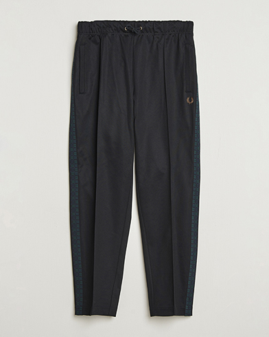 Fred Perry Blackwatch Tartan Taped Track Pants Black – Noir