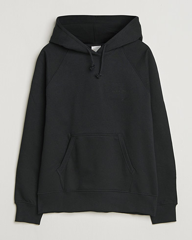 Nudie Jeans Gunde Logo Hoodie Black – Noir