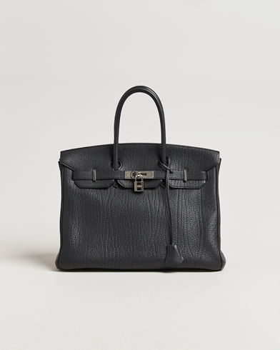 Hermès Pre-Owned Birkin 35 Fjord Leather Black – Noir