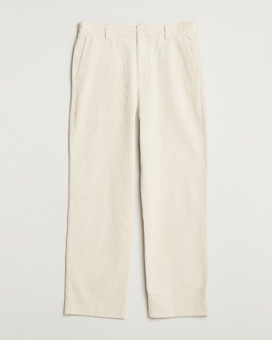 NN07 Paw Relaxed Fit Corduroy Trousers Ivory – Blanc