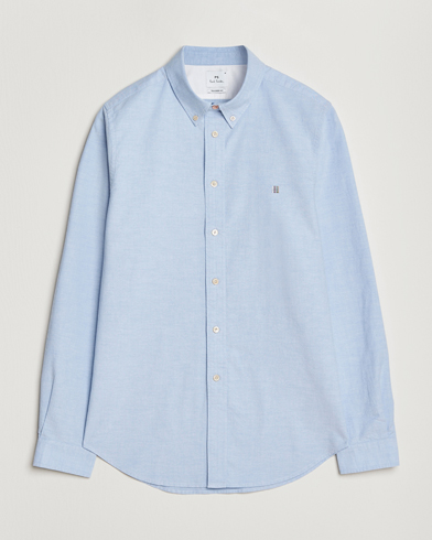 PS Paul Smith Tailored Fit Embroidered Oxford Shirt Light Blue – Bleu