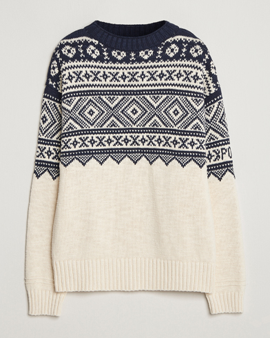 Polo Ralph Lauren Cotton/Cashmere Sweater Cream Combo – Blanc