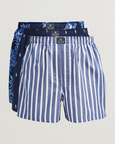 Polo Ralph Lauren 3-Pack Woven Boxer Blue/Navy – Bleu