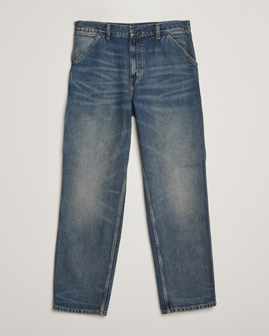 Carhartt WIP Single Knee Pants Worn Used Wash – Bleu