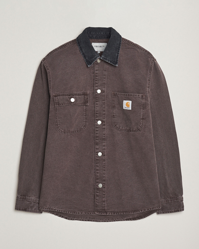 Carhartt WIP Mitch Dusky Canvas Overshirt Palisander – Marron