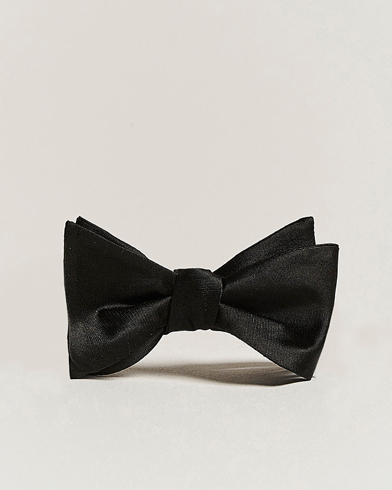 Oscar Jacobson Bow Tie, Self Tie Black – Noir