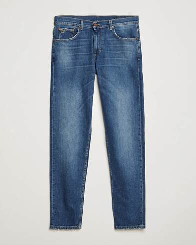 Oscar Jacobson Karl Cotton Stretch Jeans Vintage Wash – Bleu