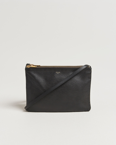 Celine Pre-Owned Trio Bag Medium Leather Black – Noir