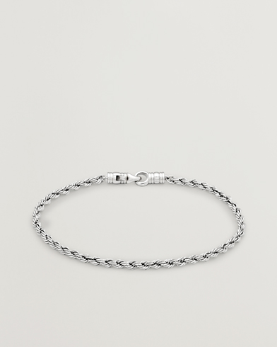Tom Wood Rope Bracelet Silver – Argent