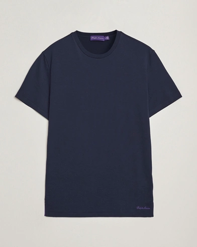 Ralph Lauren Purple Label Luxury Cotton T-Shirt Chairman Navy – Bleu