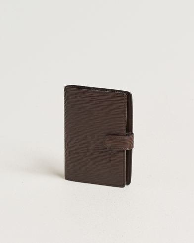 Louis Vuitton Pre-Owned Small Ring Agenda Cover Epi Leather Brown – Marron