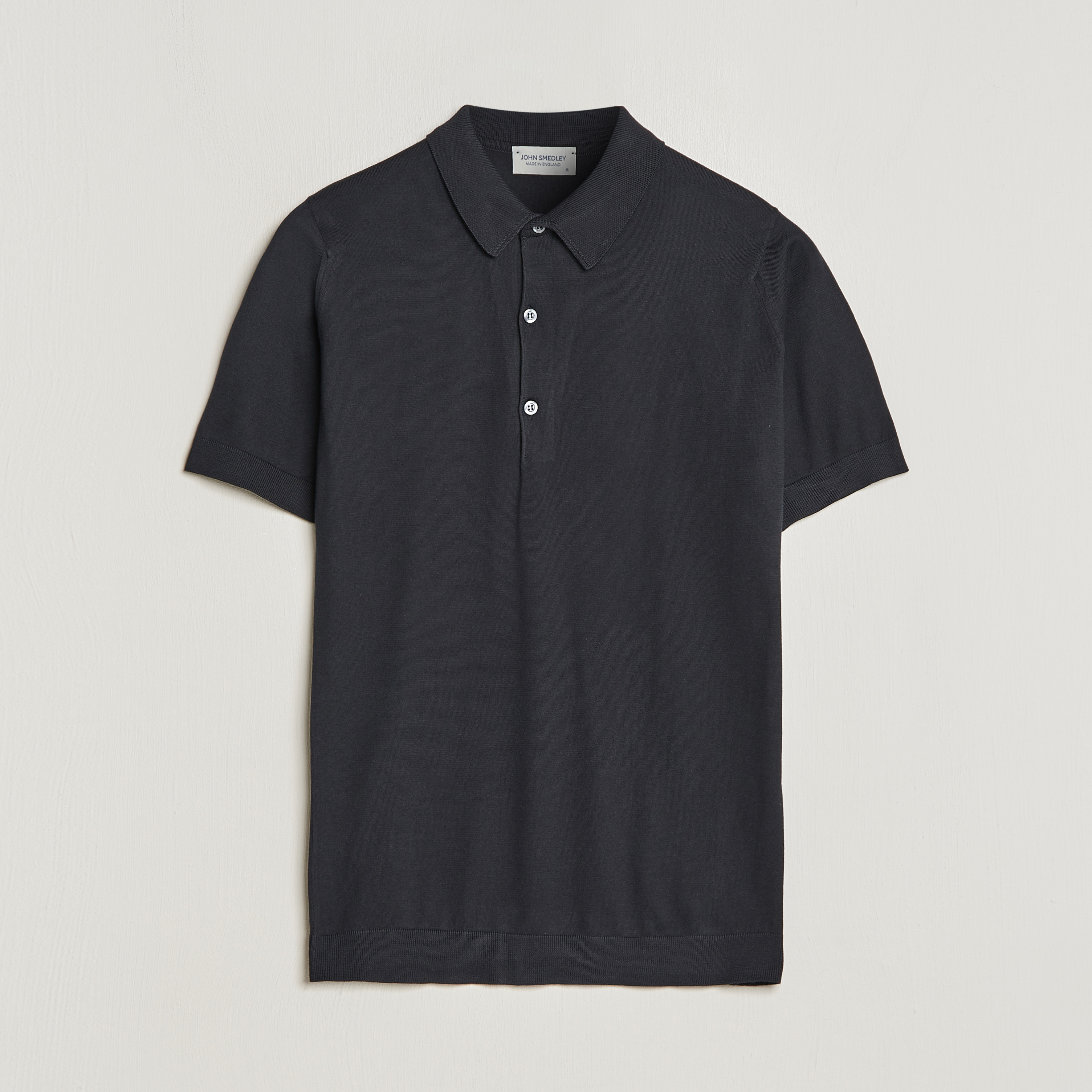 John Smedley Adrian Slim Fit Sea Island Polo Black Acheter John Smedley C