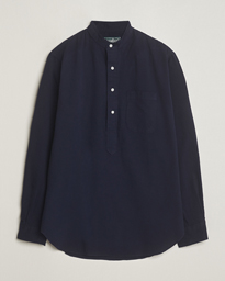  Tonal Seersucker Popover Shirt Navy